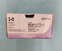 Ethicon Coated Vicryl Plus 3-0 Antibacterial Suture VCP110G
