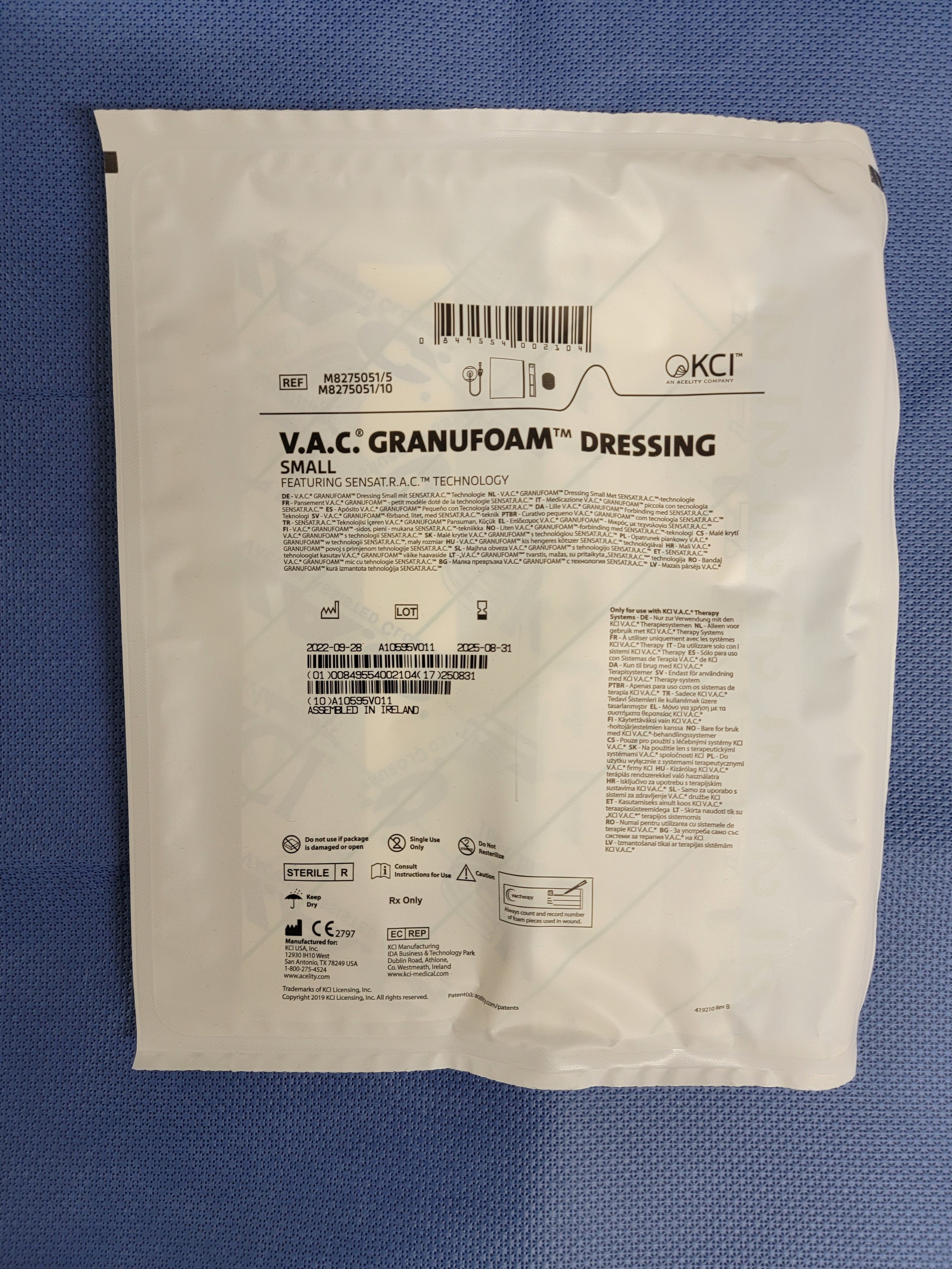 KCI V.A.C Granufoam Dressing Small M8275051/5 (bundle of 16)
