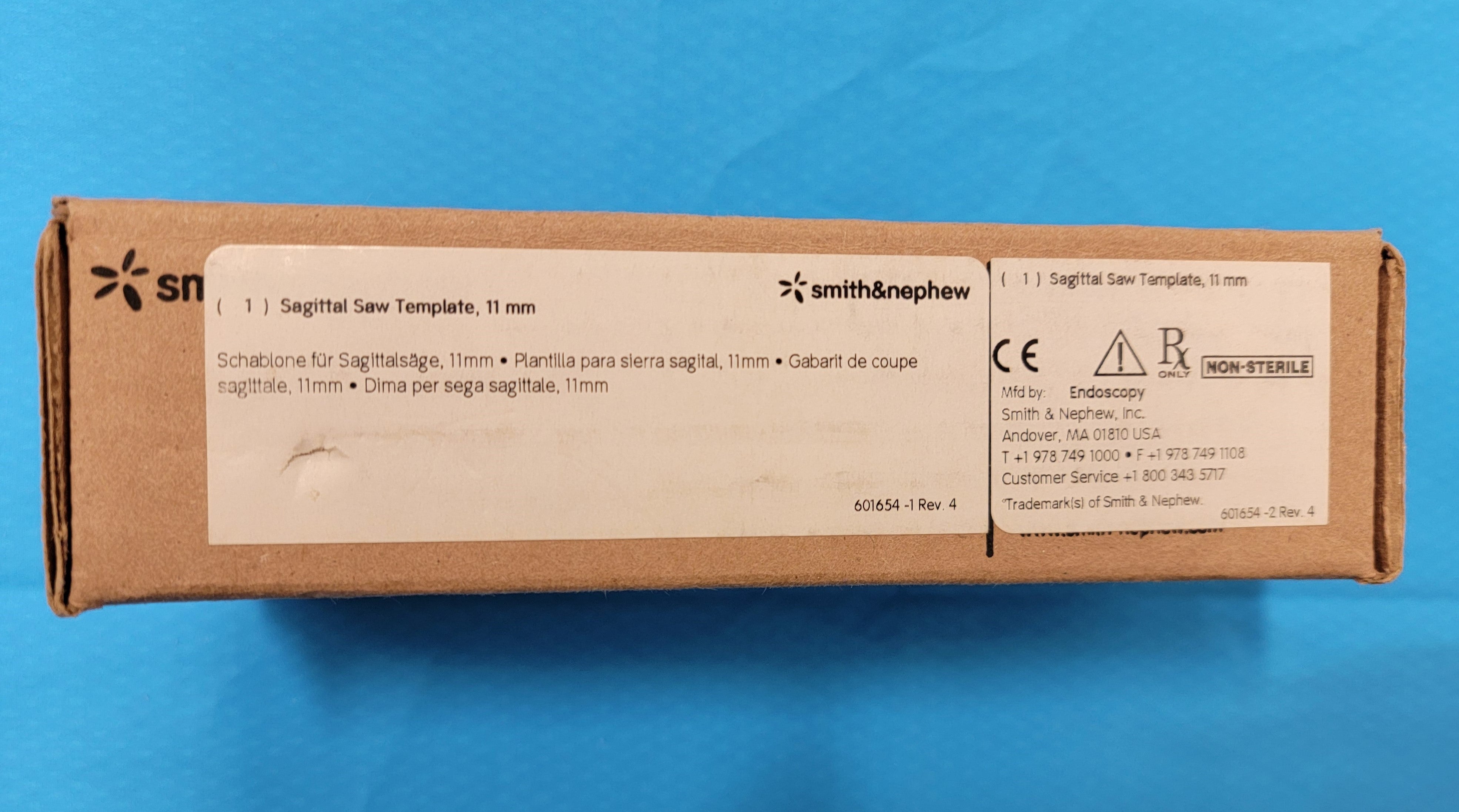 Smith & Nephew Sagittal Saw Template, 11mm