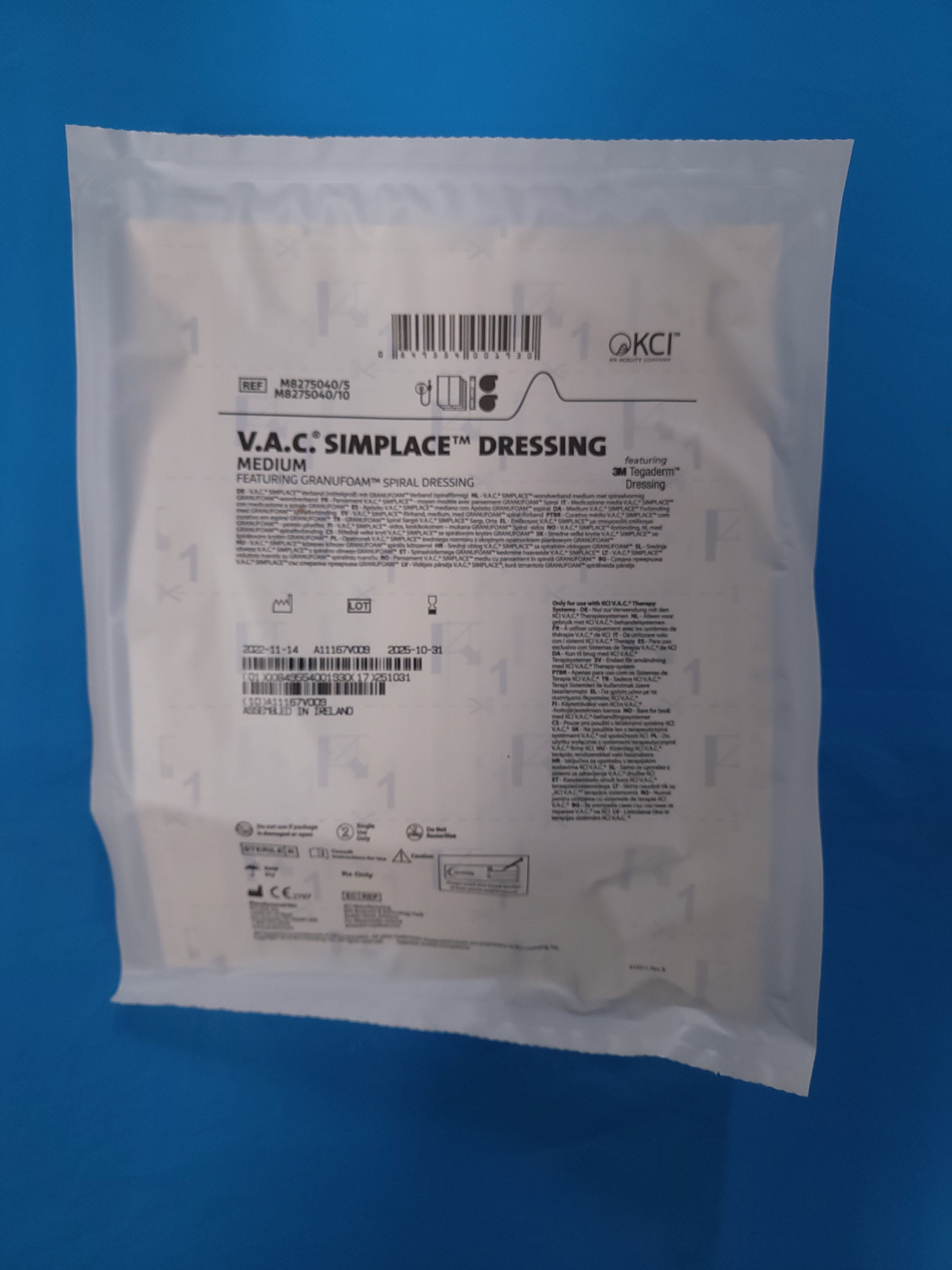 KCI VAC SIMPLACE Dressing Medium