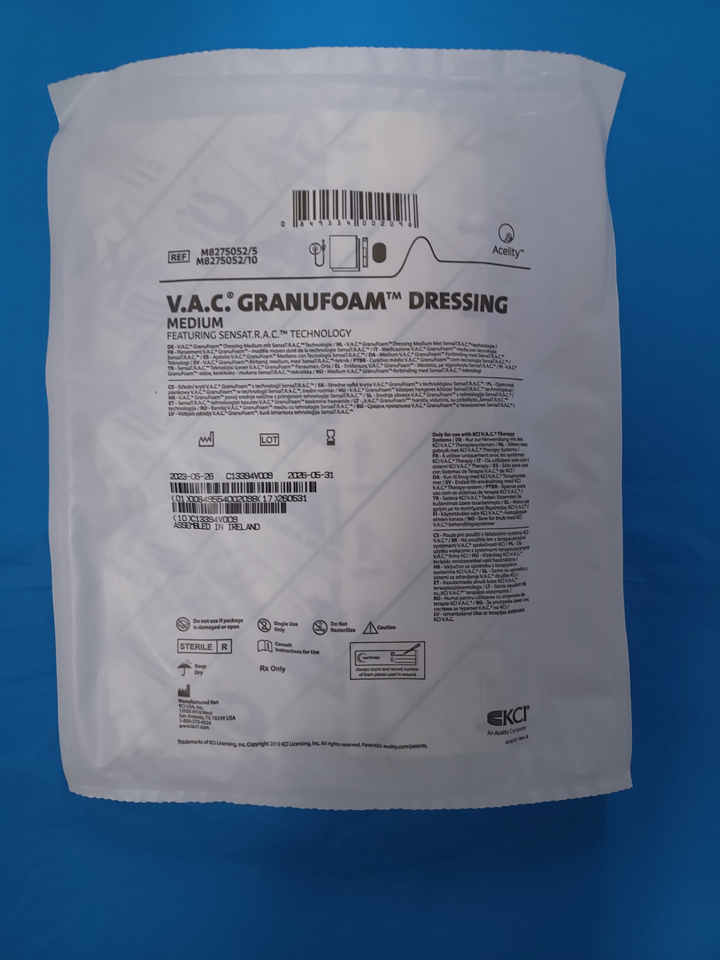 KCI V.A.C Granufoam Dressing Medium M8275052/5