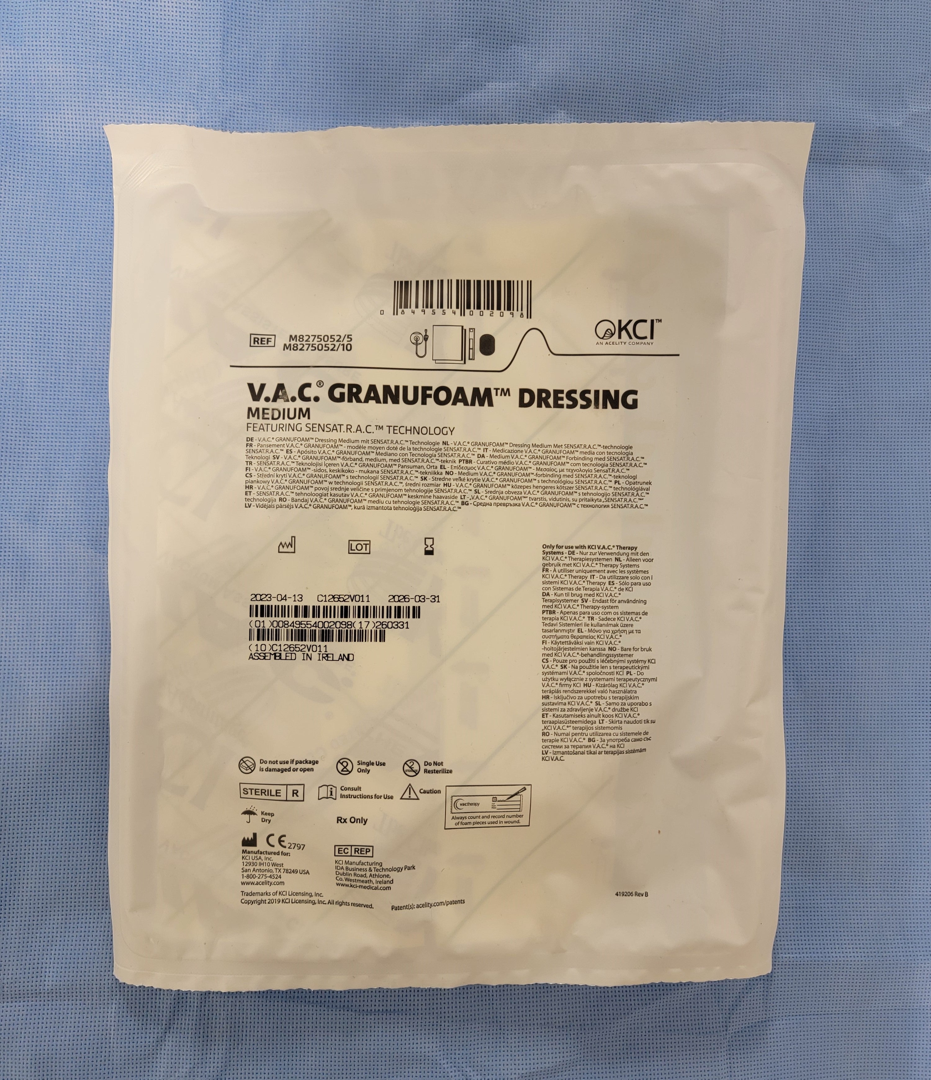 KCI V.A.C Granufoam Dressing Medium M8275052/5