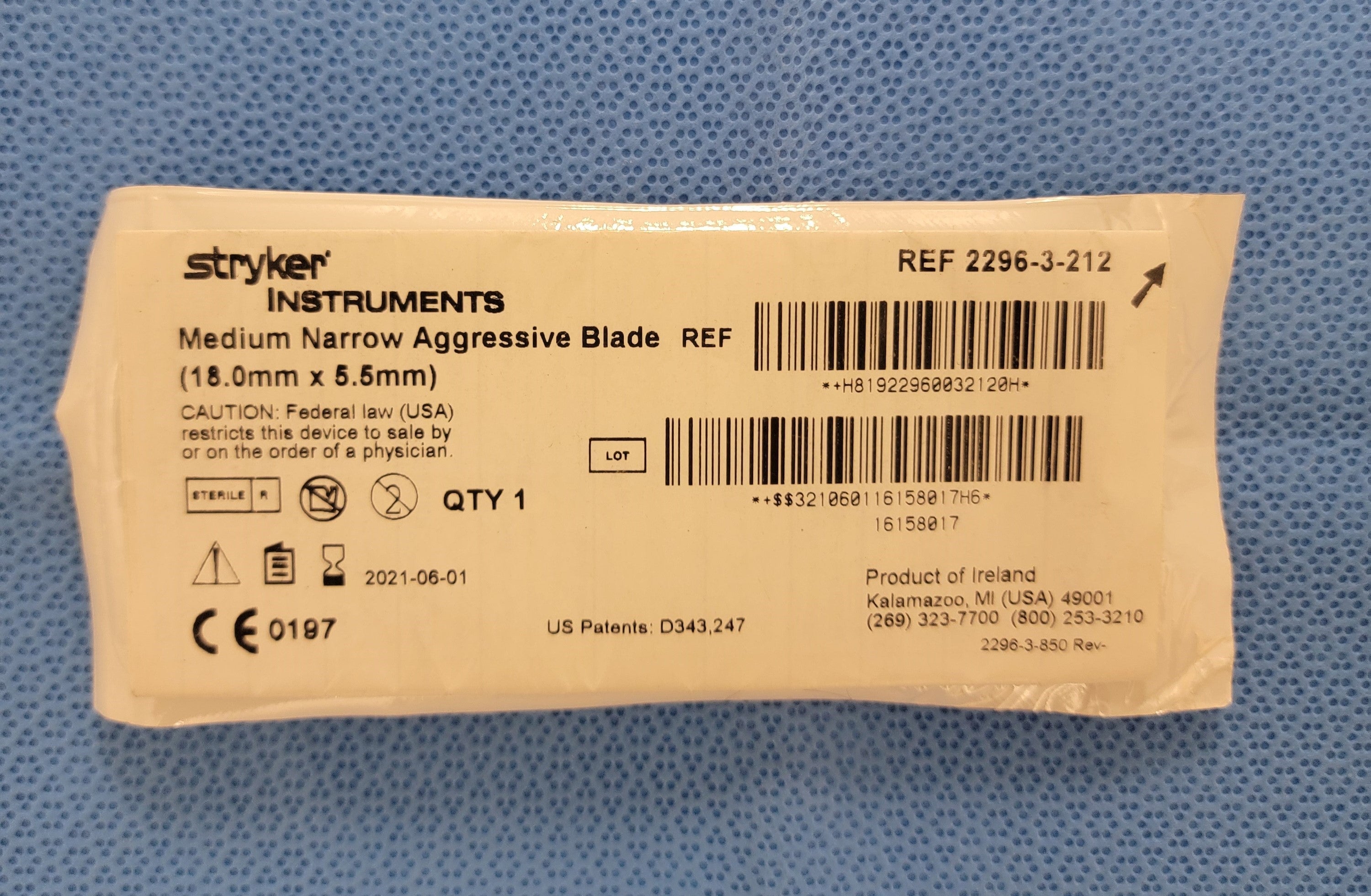 Stryker Medium Narrow Aggressive Blade (2296-3-212)
