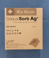SequaSorb Ag+ 4in x 4in Silver Alginate Wound Dressing