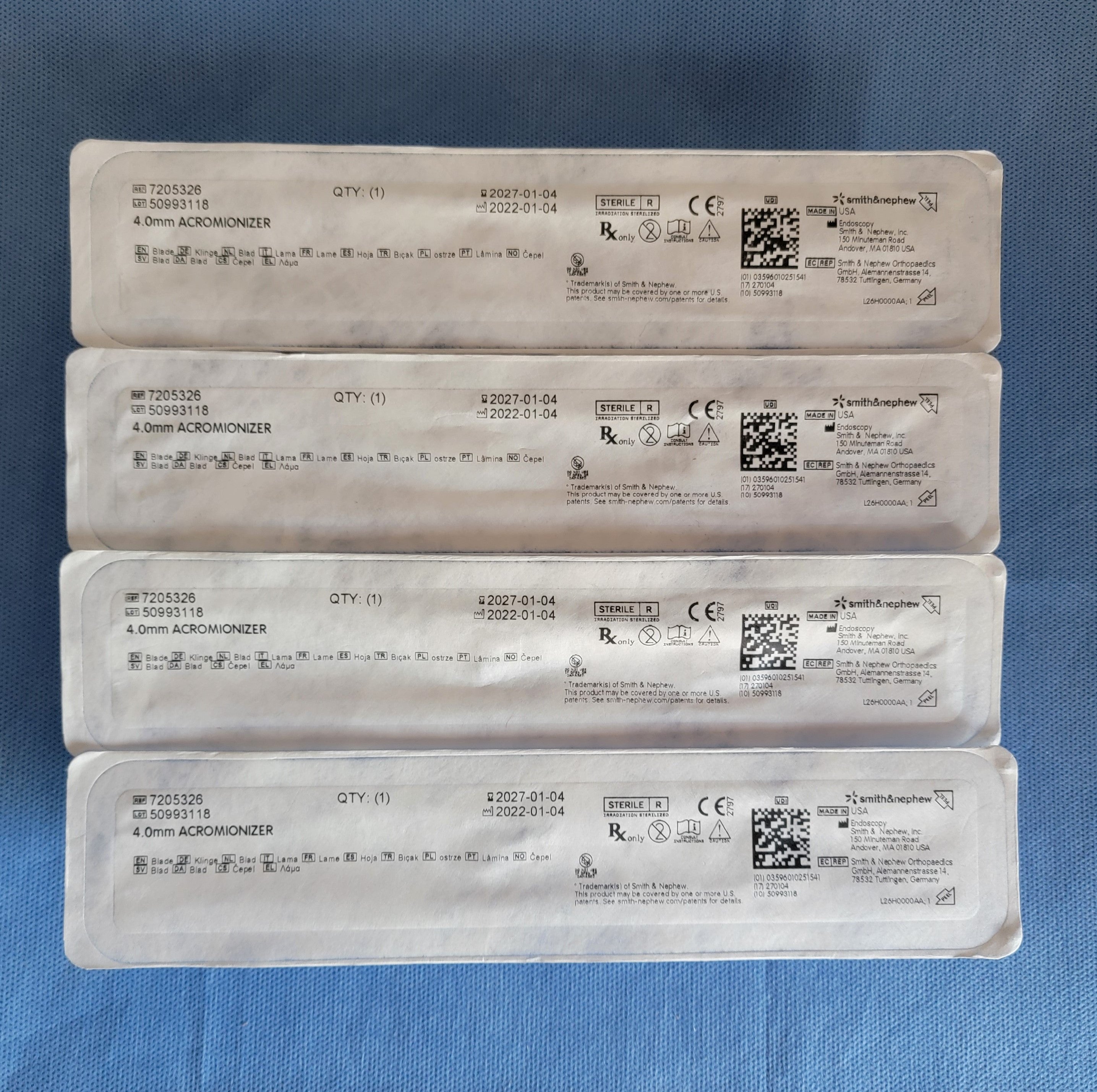 Smith & Nephew DYONICS 4.0mm Acromionizer Burr 7205326 (2027 bundle of 4)