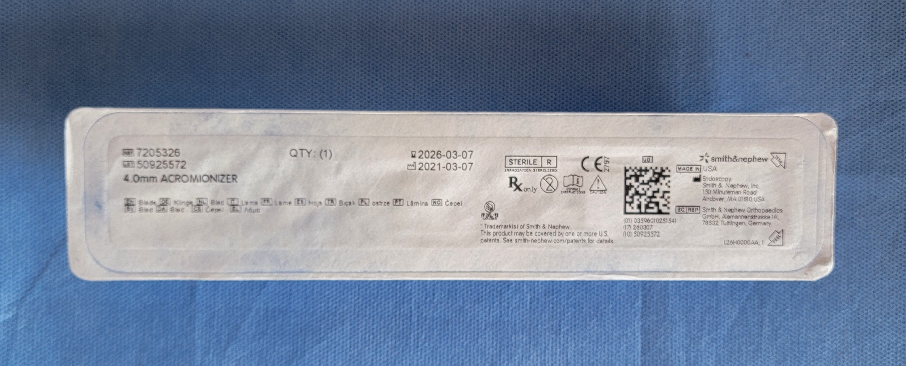Smith & Nephew DYONICS 4.0mm Acromionizer Burr 7205326 (2026 bundle of 3)