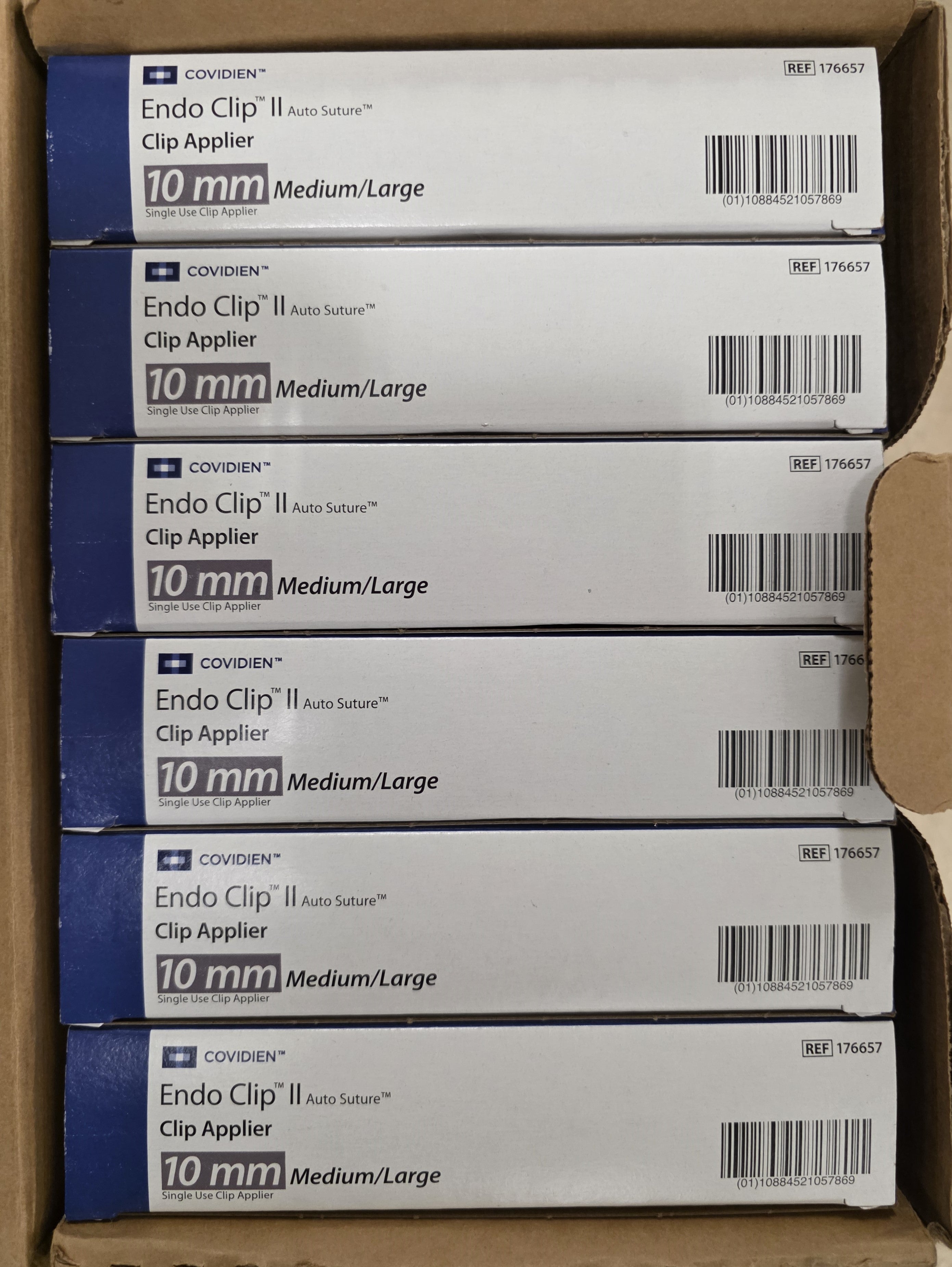 COVIDIEN Endo Clip II Auto Suture Clip Applier 176657 (Case of 6)