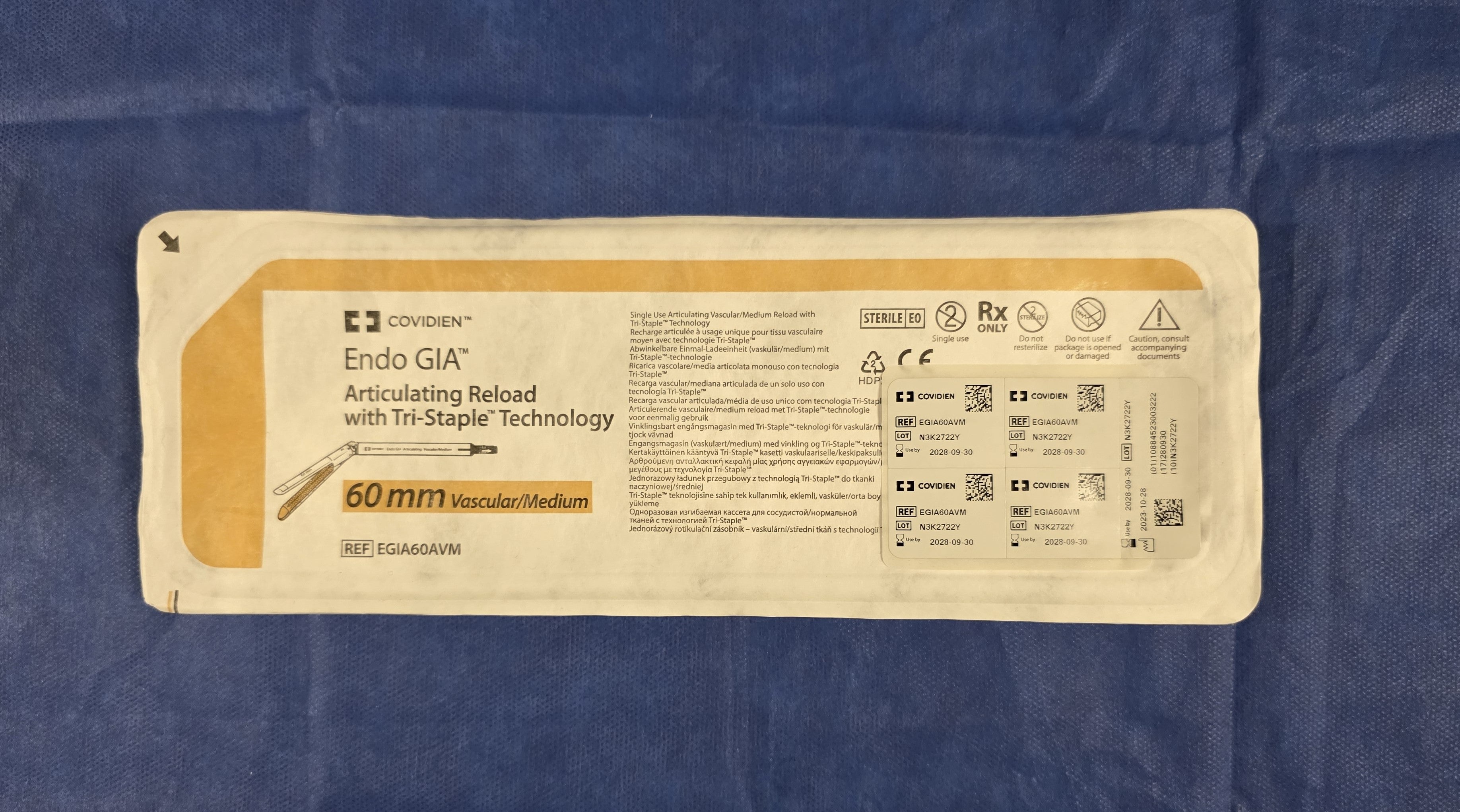 COVIDIEN Endo GIA Articulating Reload 60mm EGIA60AVM (2028) – BKMedStore