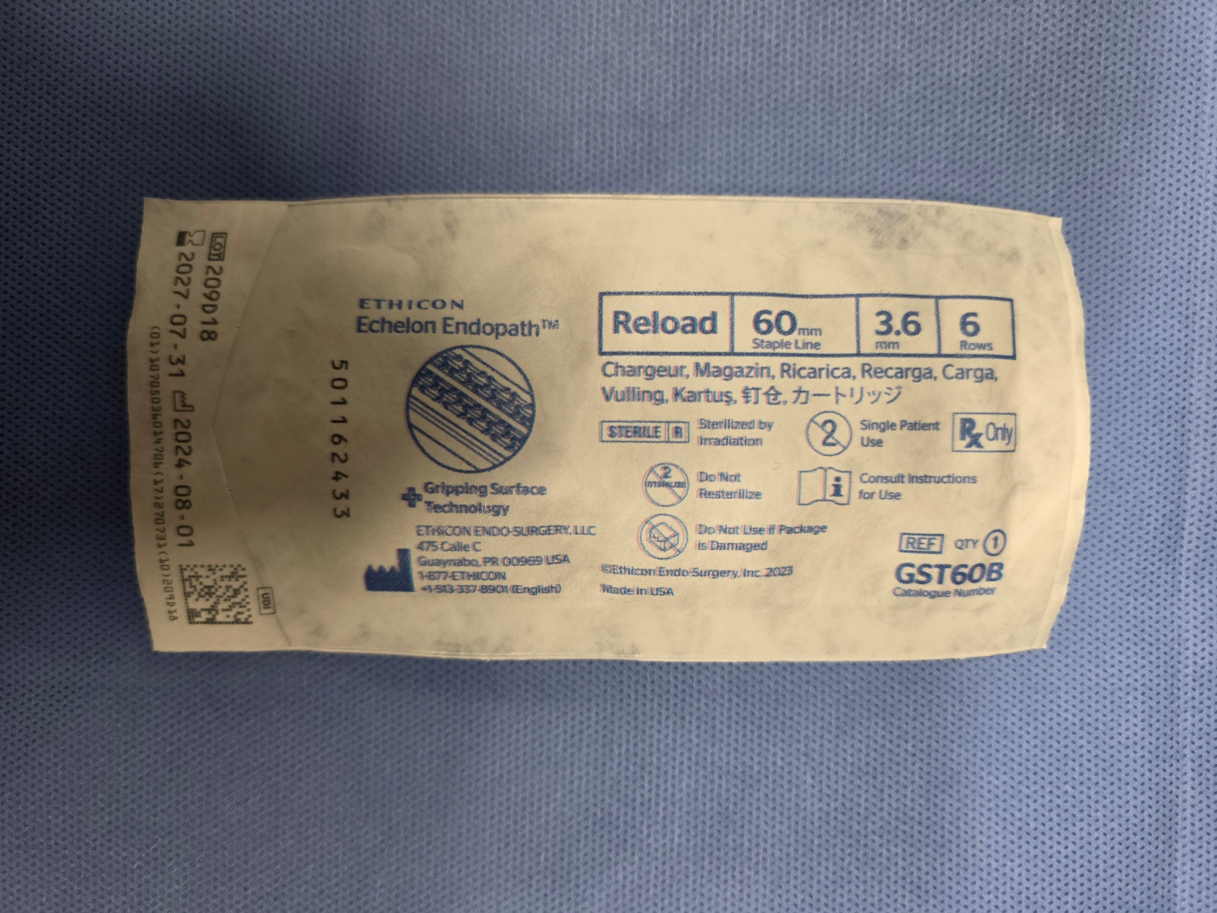 Ethicon Endo-Surgery GST60B Echelon Endopath (Bundle of 9 units 07/202 ...