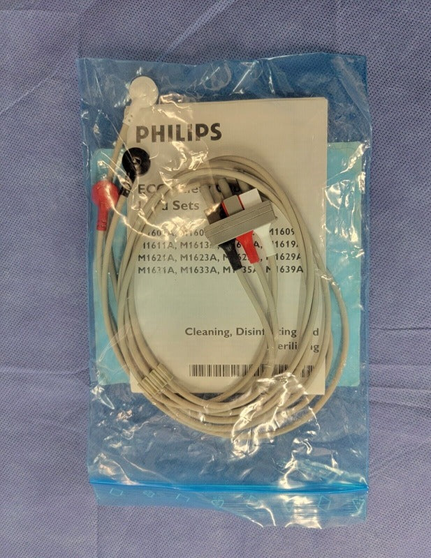 PHILIPS Original 3 Snap Lead ECG Cable (M1605A)