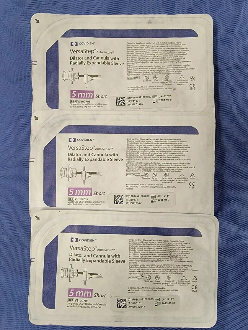 VersaStep Dilator and Cannula 5mm Short VS100705 (bundle of 3 units in date)