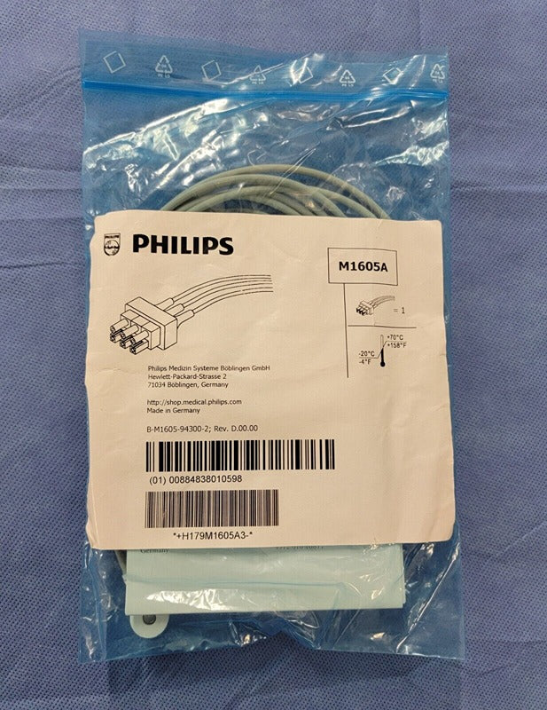 PHILIPS Original 3 Snap Lead ECG Cable (M1605A)